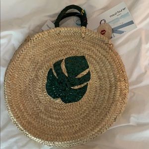 Straw bag from Anthropologie